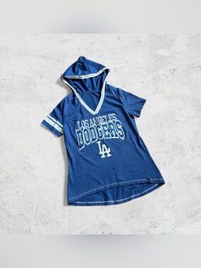 Los Angeles Dodgers women’s blue hooded tee